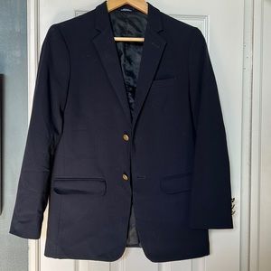 Navy blue suit jacket